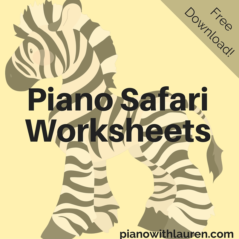 Piano Safari Worksheets