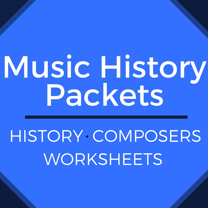 music history worksheets