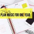 plan music for one year