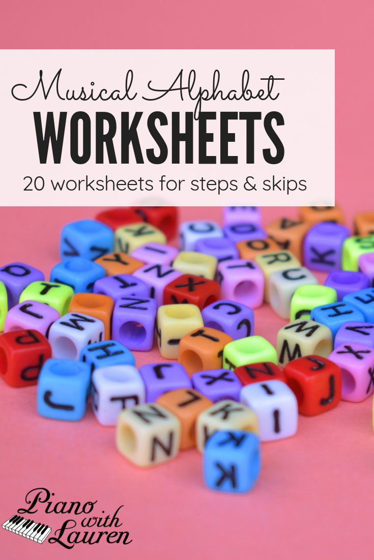 Musical Alphabet Worksheets (PDF Download) | Piano with Lauren