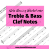 note naming worksheets treble and bass clef notes