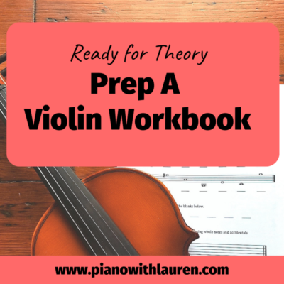 Prep A Violin Workbook