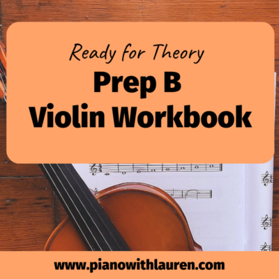 Prep B Violin Workbook