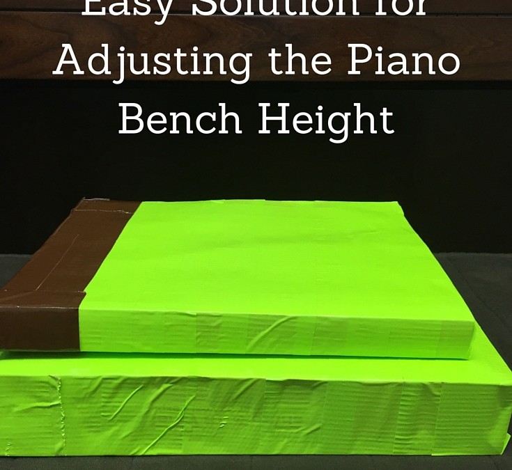 Adjusting the Piano Bench Height