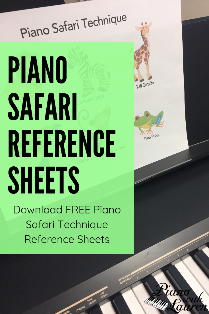 piano safari reminder videos