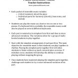 Piano Ensemble Music Instructions