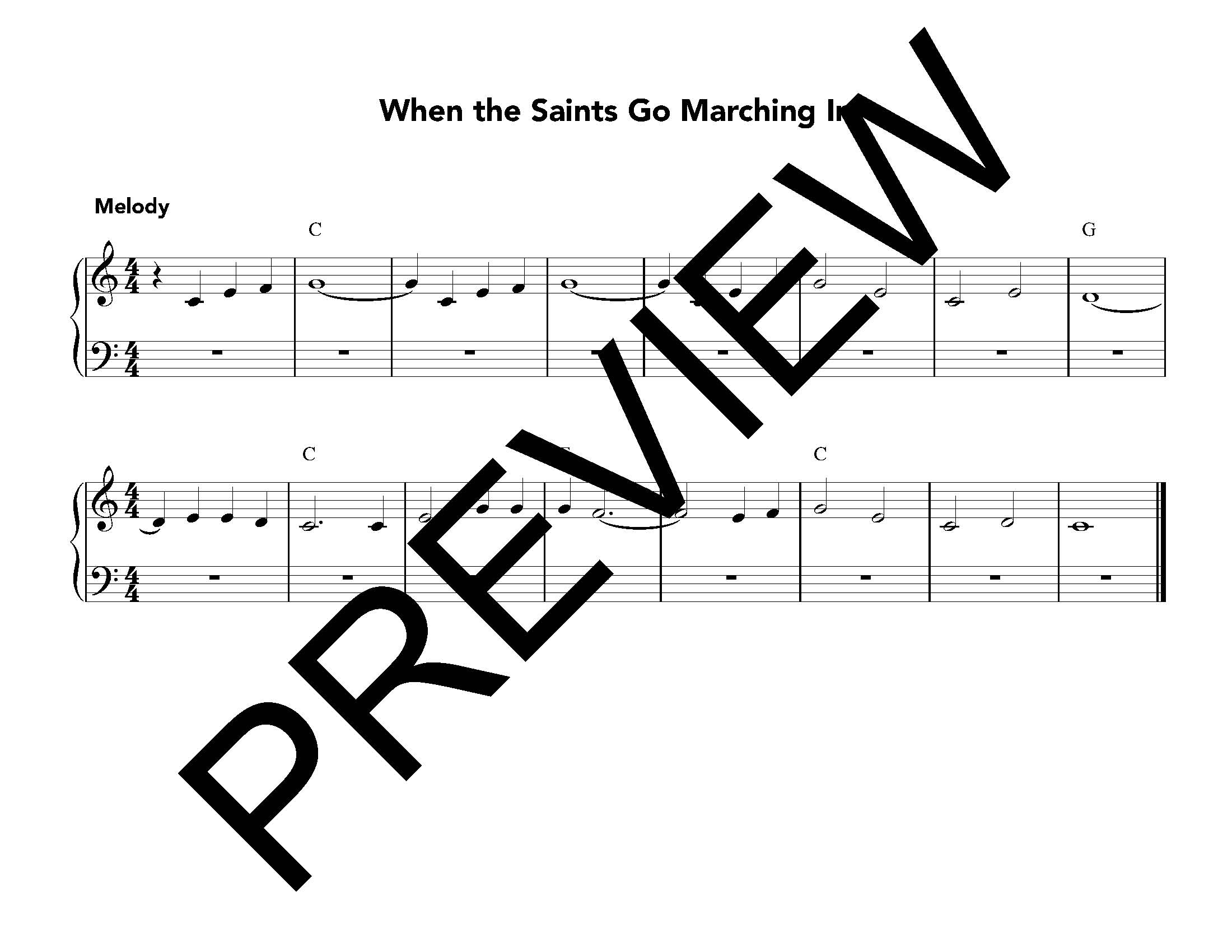 When the Saints Go Marching In | Piano Ensemble Music (PDF Download) - Image 5