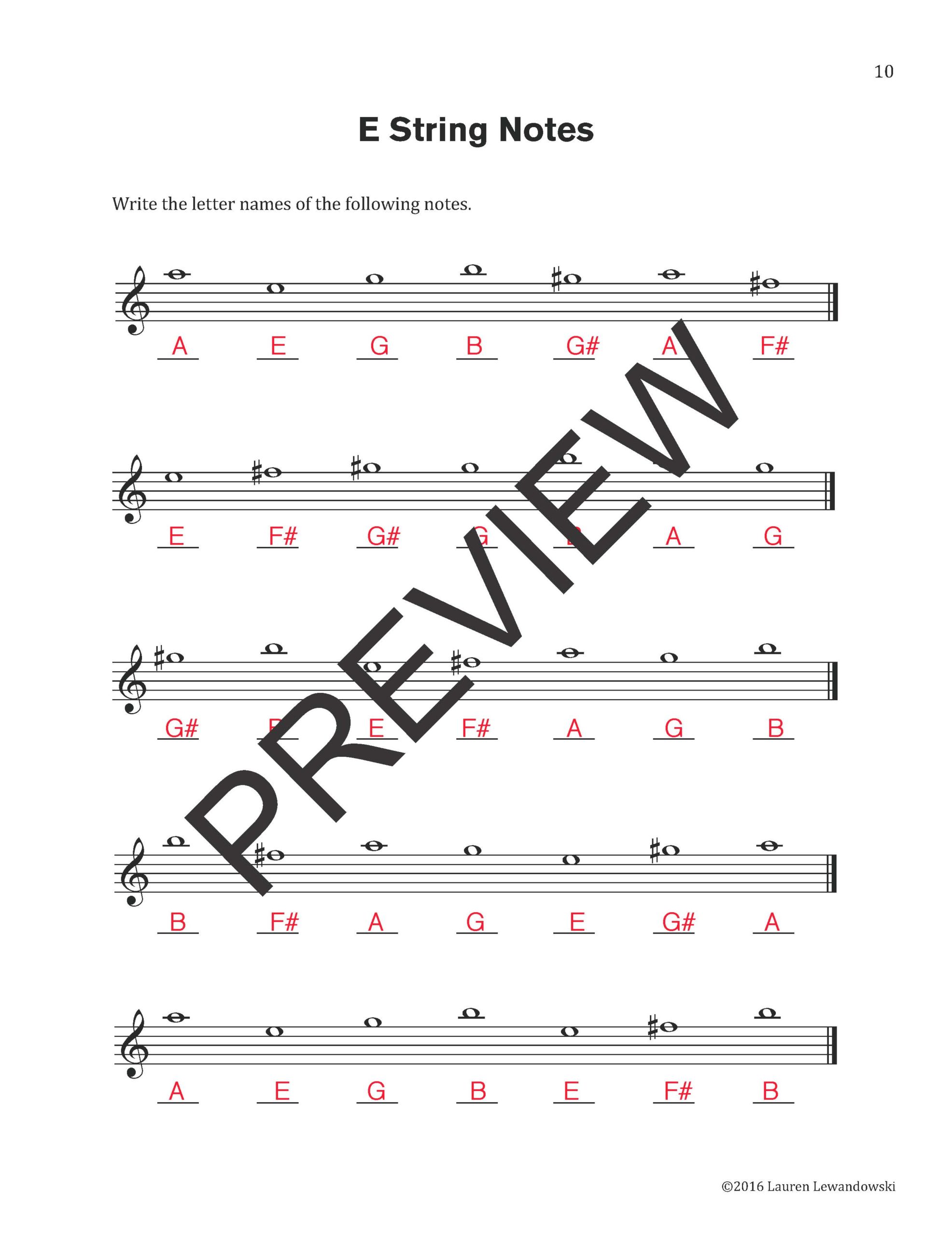 Violin Note Speller - Level 1 (PDF Download) - Image 6