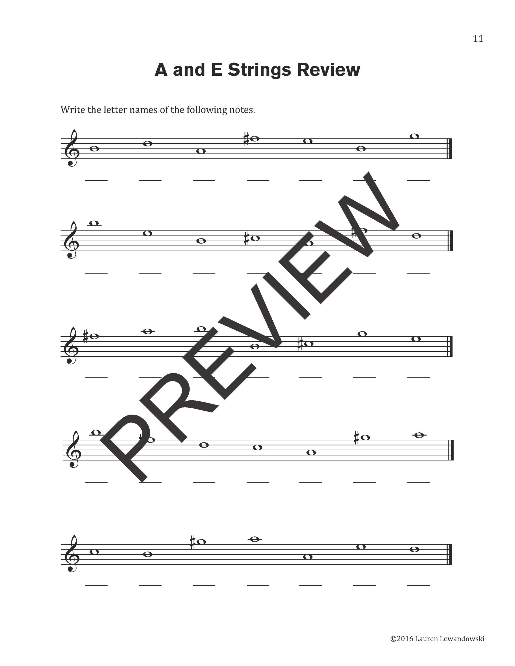 Violin Note Speller - Level 1 (PDF Download) - Image 5