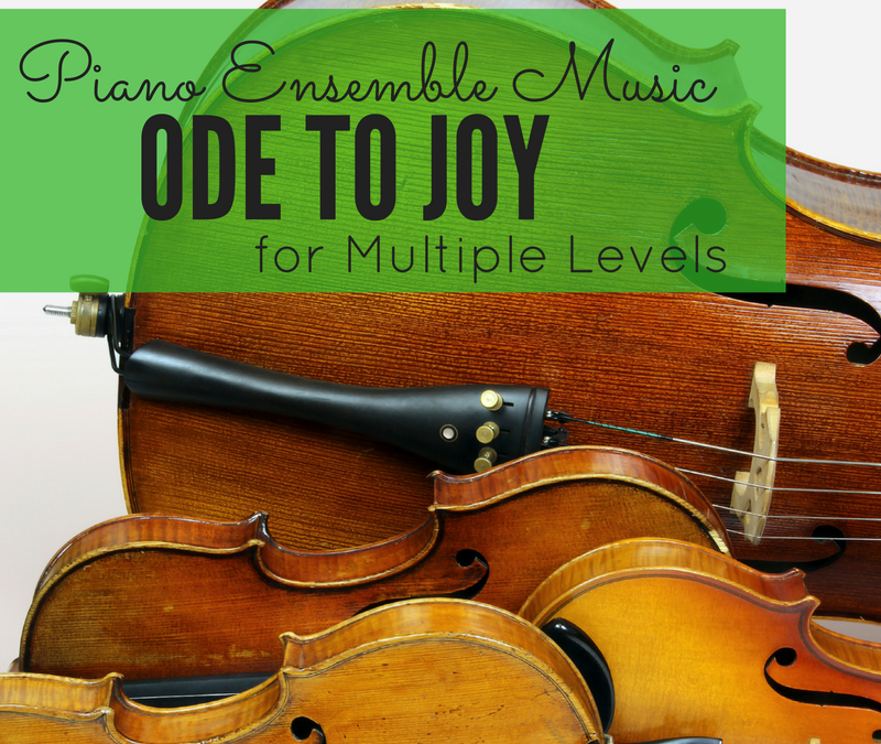 Ode to Joy for Piano Ensemble