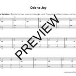 ode to joy piano ensemble music