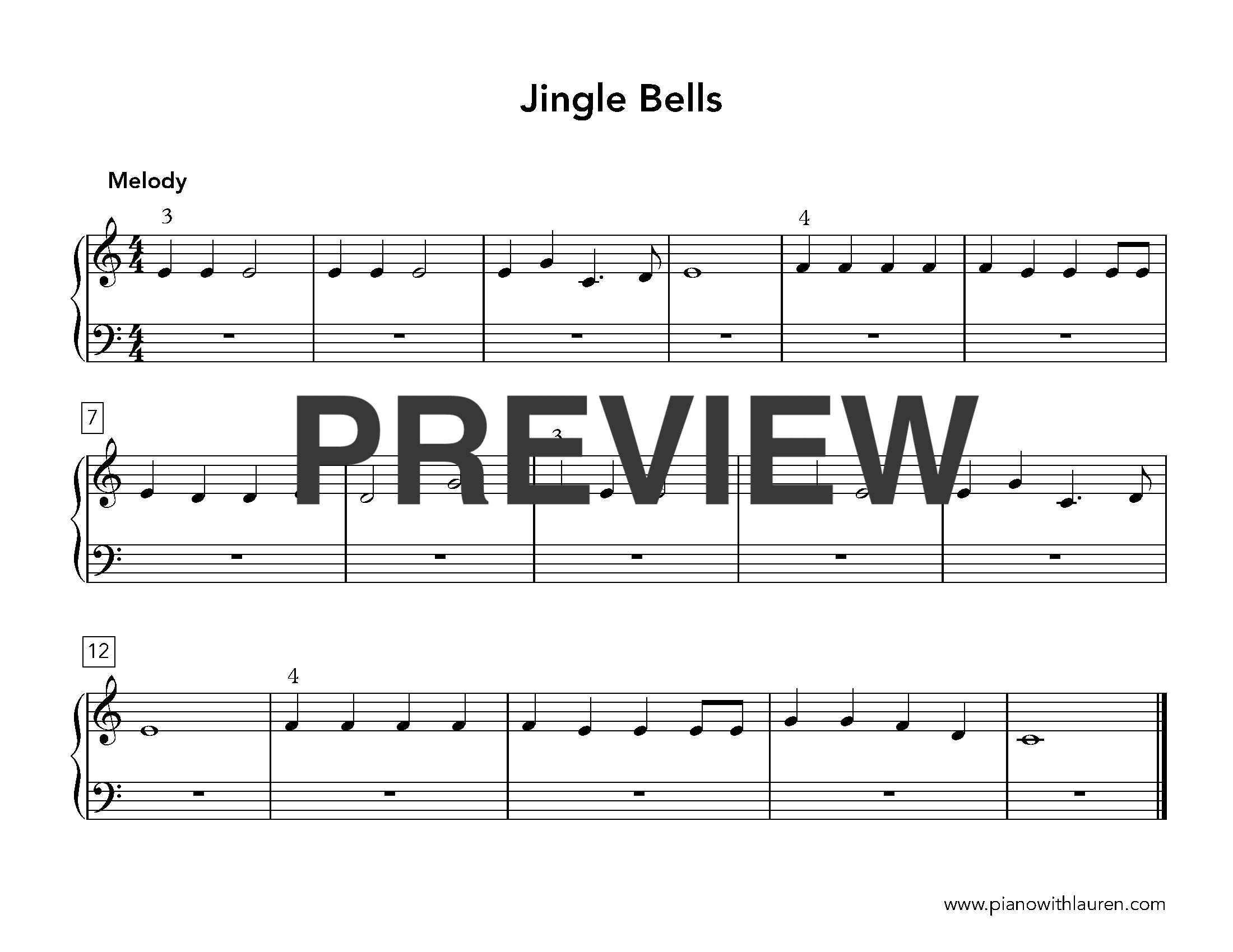 jingle bells piano ensemble music