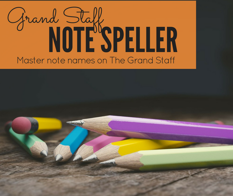 New Product! Grand Staff Note Speller