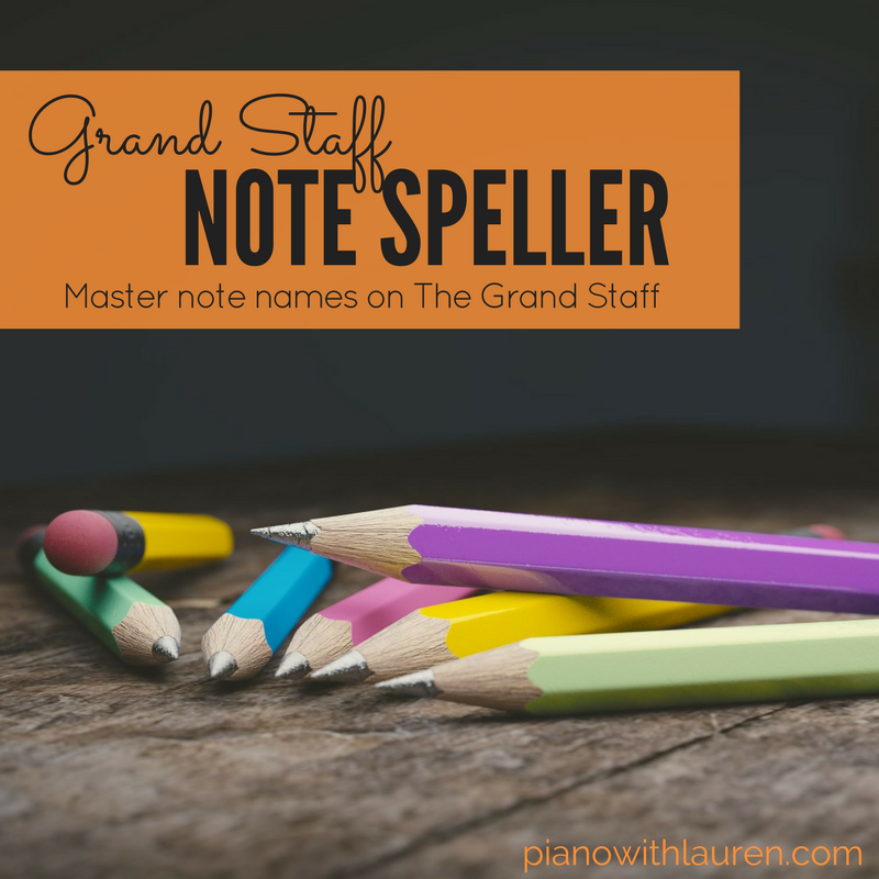 Grand Staff Note Speller