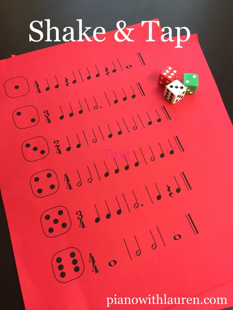 a music game with dice