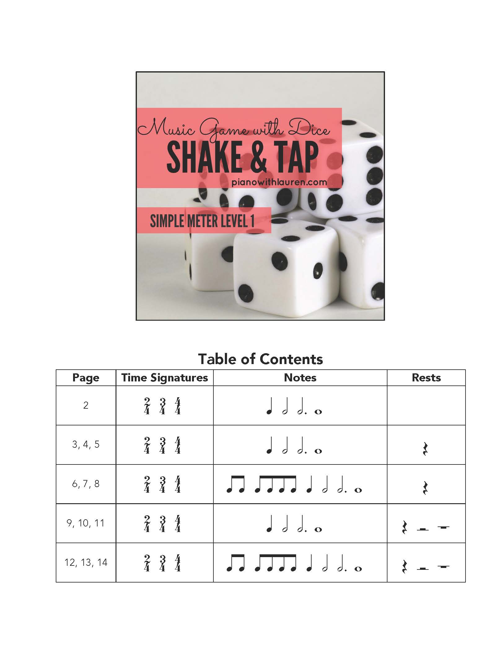 rhythm game with dice