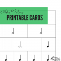 note values printable cards