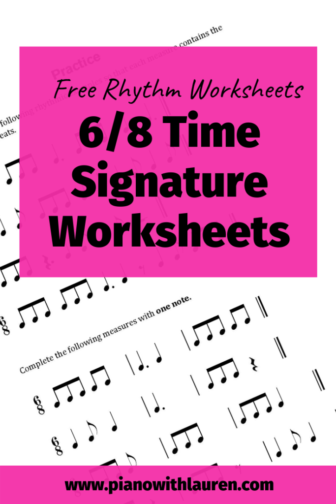 6/8 time signature worksheets