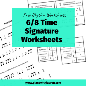 6/8 time signature worksheets