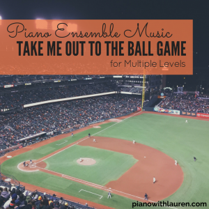 take me out to the ball game piano