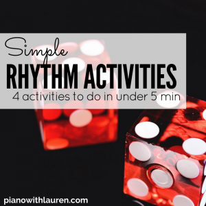 simple rhythm activities