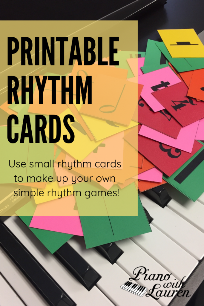 upgraded printable rhythm cards