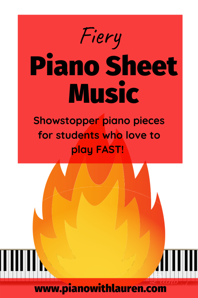 fiery piano sheet music