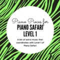 extra music piano safari level 1