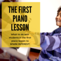 first piano lesson
