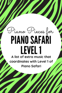 extra music piano safari level 1