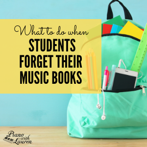 What to Do When Students Forget Their Music Books