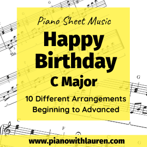 happy birthday piano sheet music