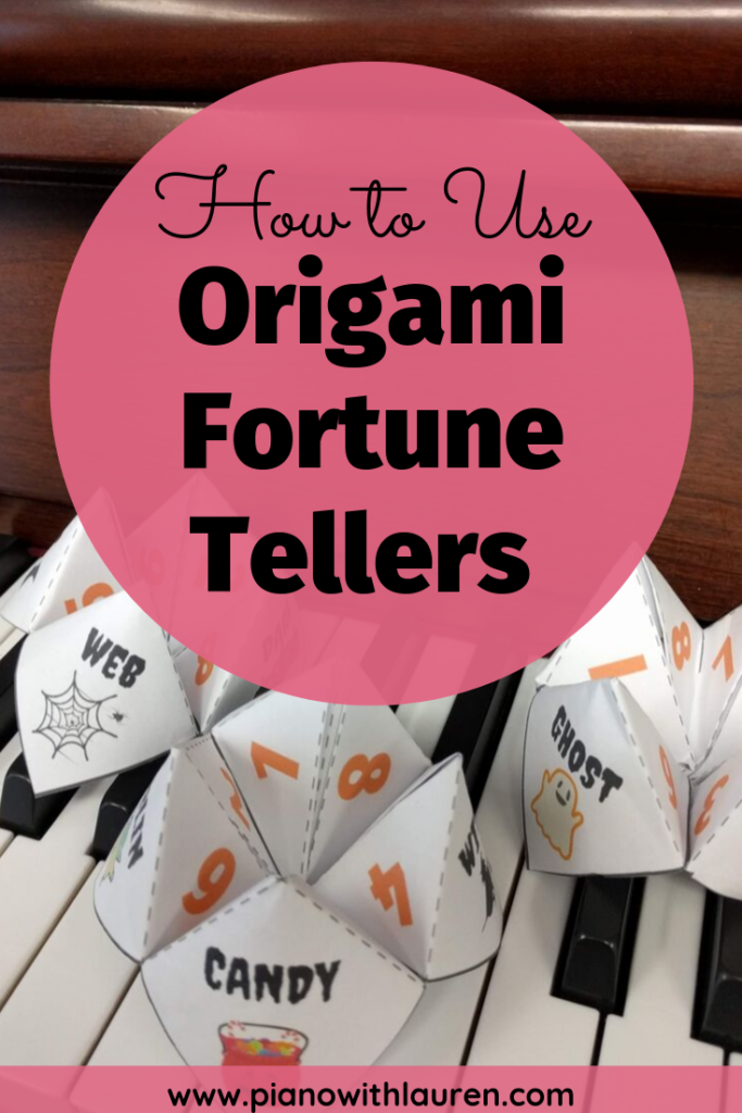 how to use origami fortune tellers