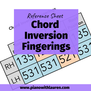 chord inversion fingerings