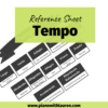 tempo reference sheet