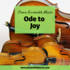 ode to joy piano ensemble music