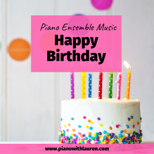 happy birthday piano ensemble music