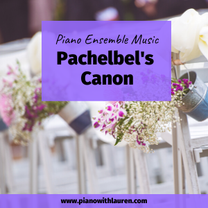 pachelbel canon piano ensemble music
