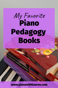 piano pedagogy books