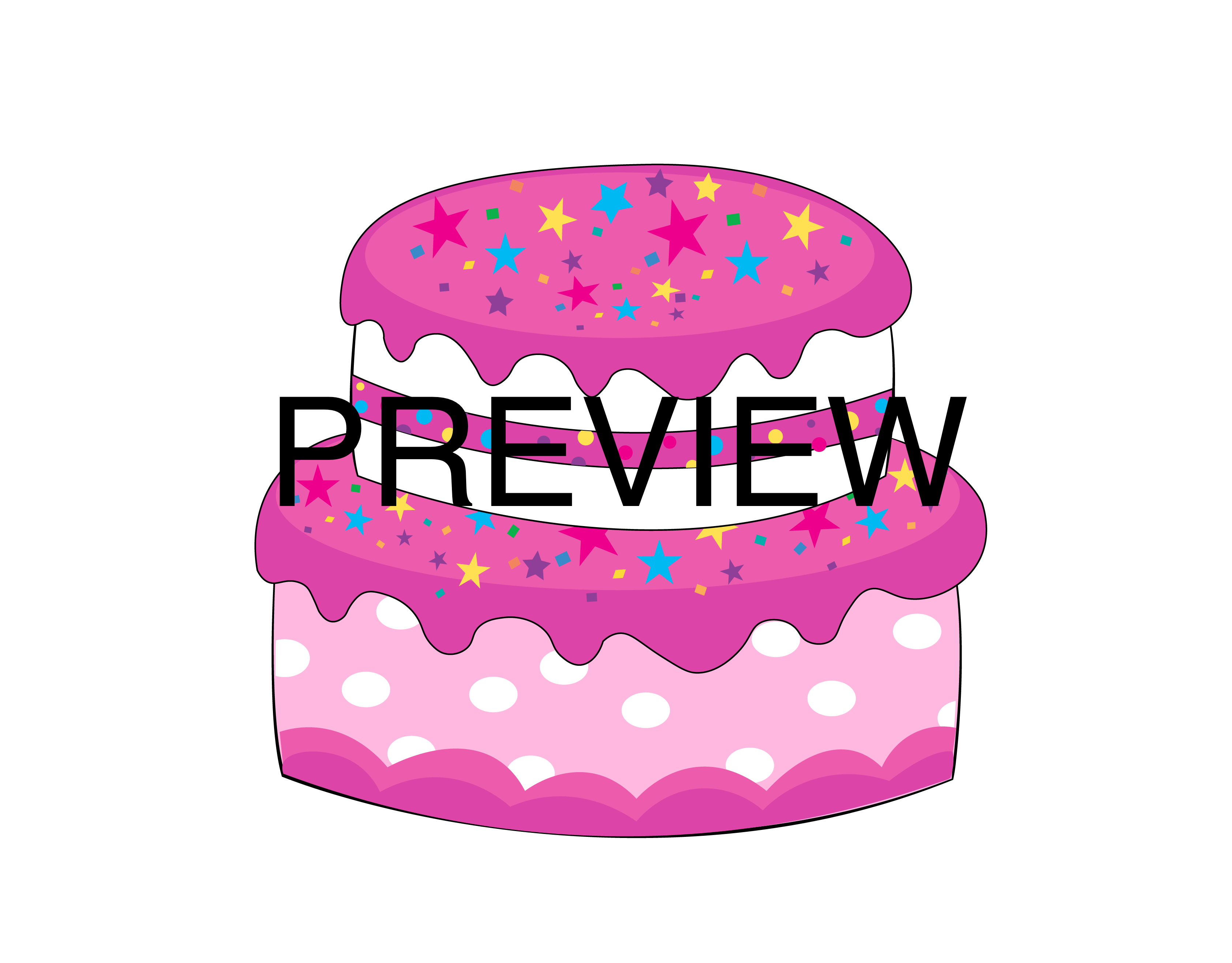 birthday cake and candles clip art