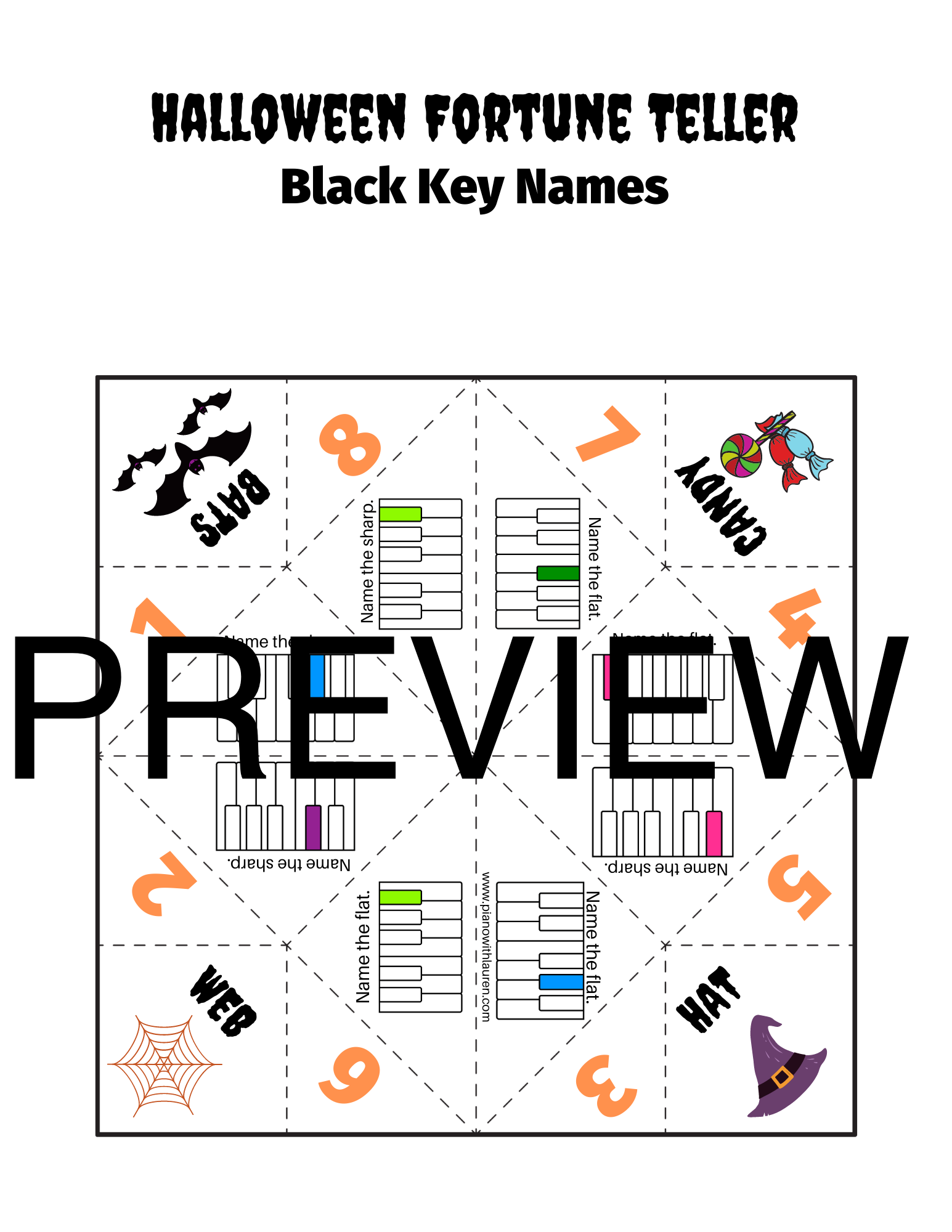 piano halloween fortune teller
