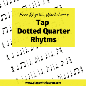 tap dotted quarter rhythms