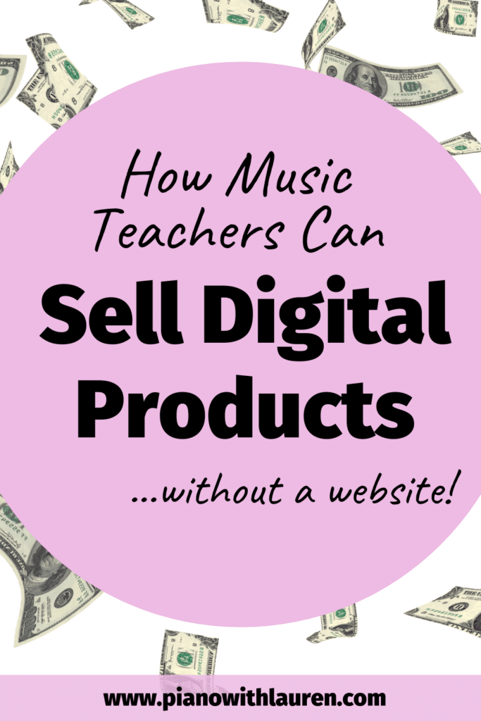 how music teachers can sell digital products