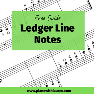 ledger line notes guide