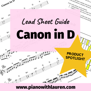 Product Spotlight: Canon in D Lead Sheet Guide