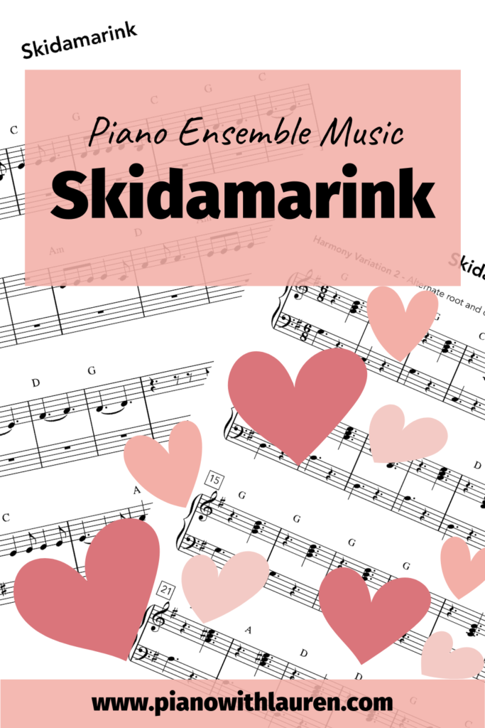 skidamarink piano ensemble music