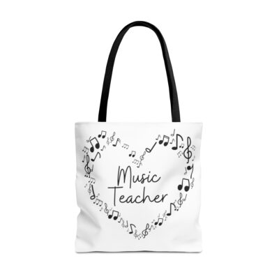 Music Teacher Heart Tote Bag