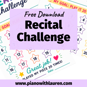 piano recital challenge