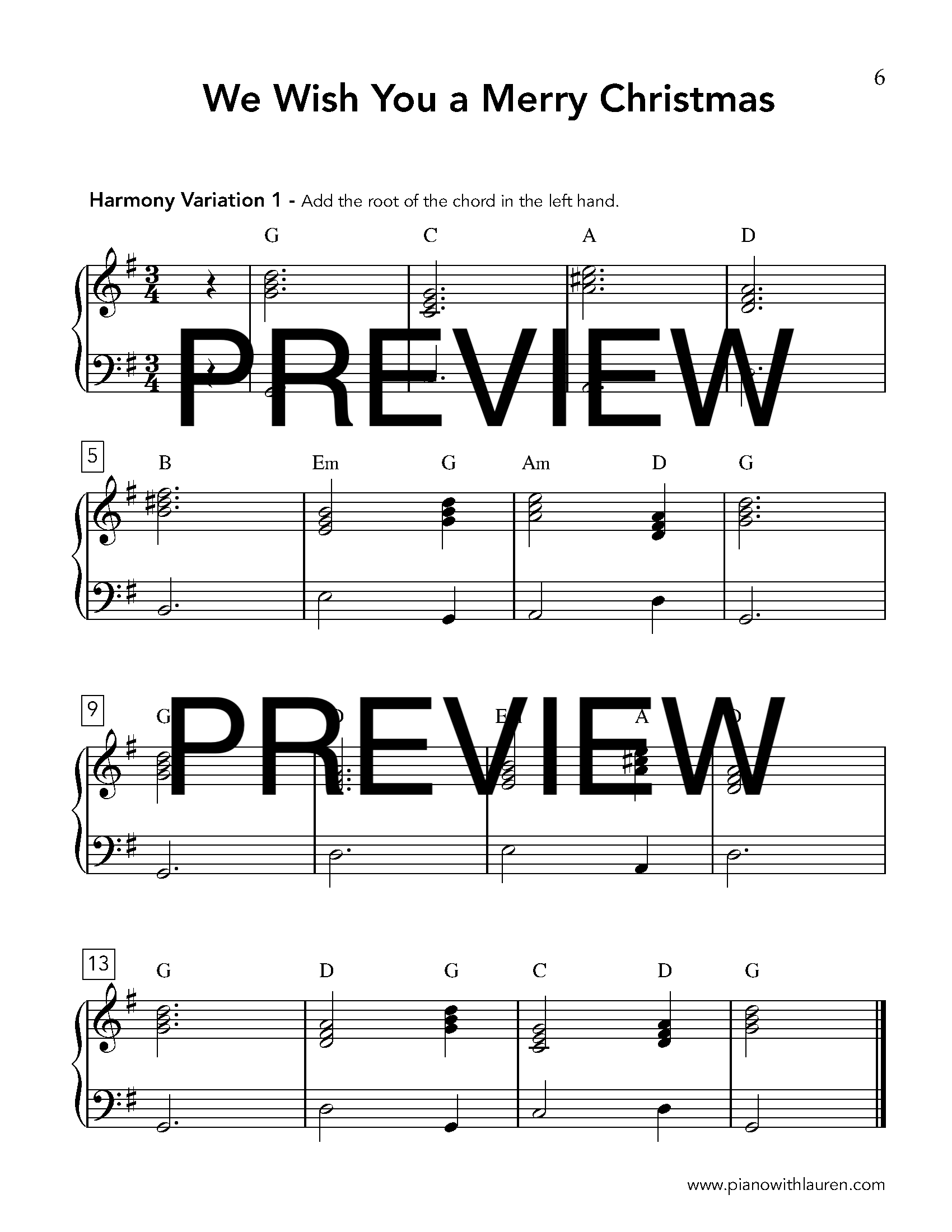we wish you a merry christmas piano ensemble music