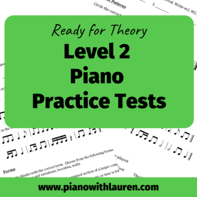 Piano Practice Theory Tests - Level 2 (PDF Download)